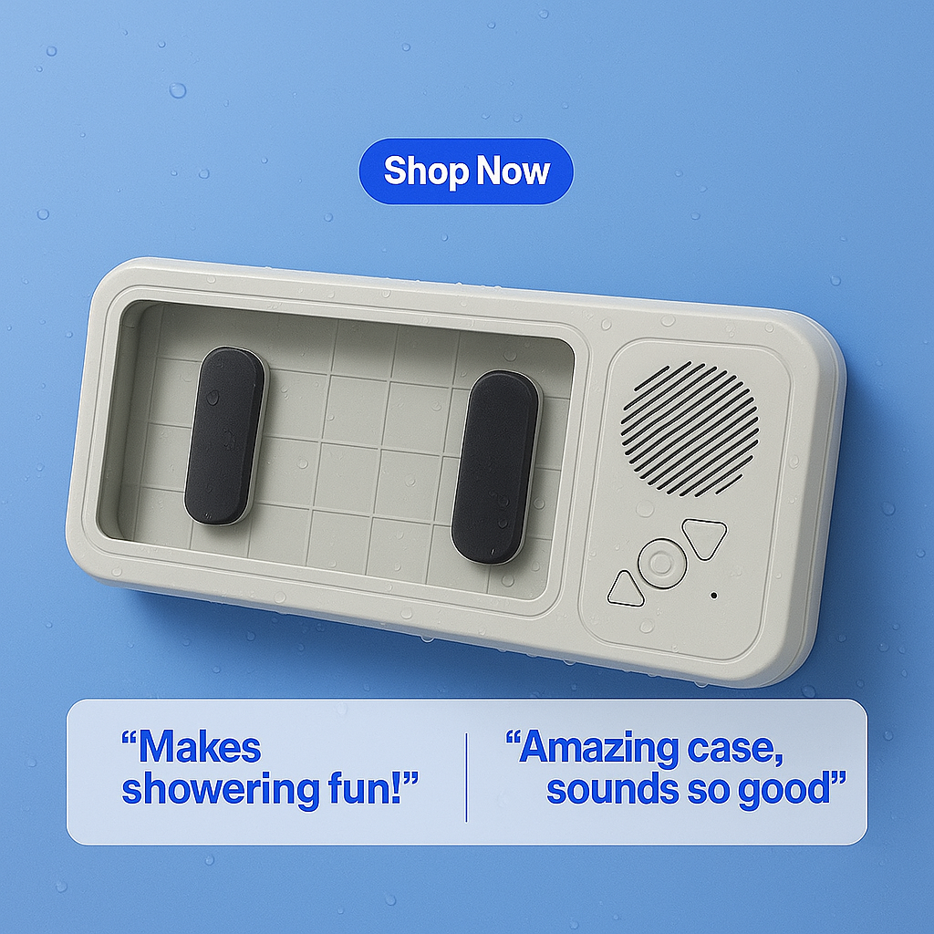 Ripple Box Waterproof Mobile Phone Case Bluetooth Speaker